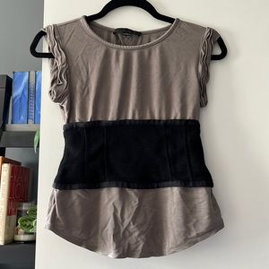 Alexander Wang Corset Silk Shirt